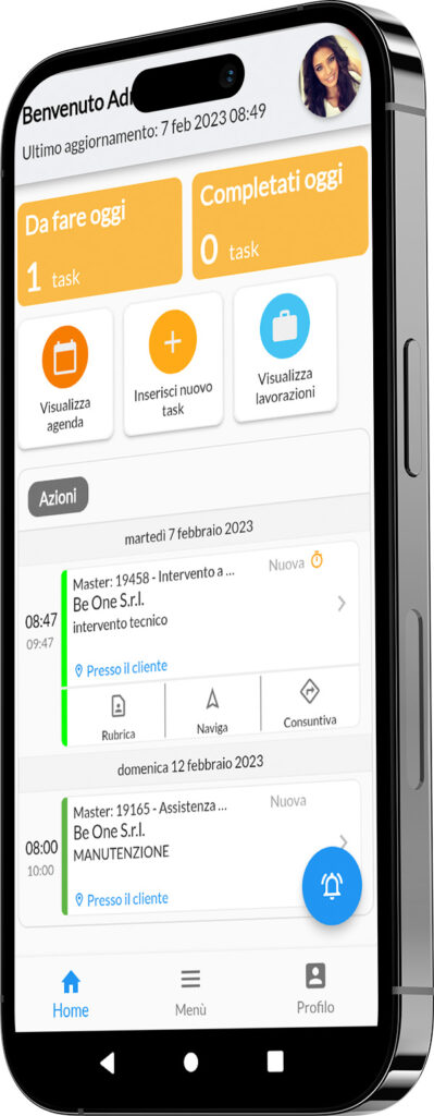 BeSmart sullo smartphone: agenda, interventi e attività sempre disponibili